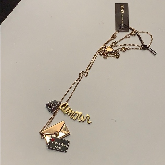 NWT HENRI BENDEL LOVE LETTER NECKLACE - Picture 7 of 8